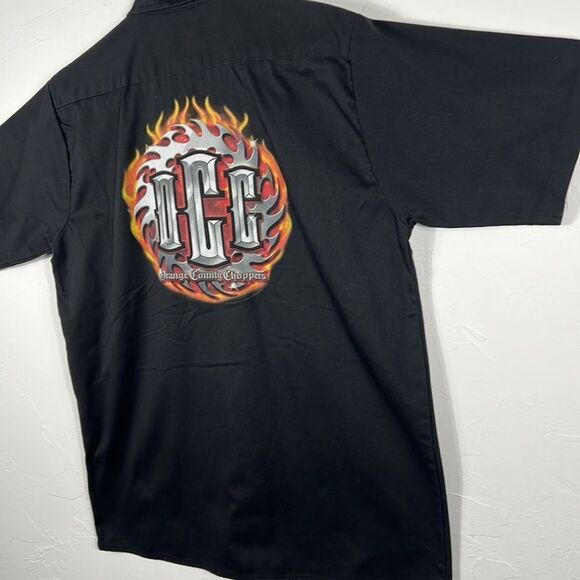 🔥🔥 Vintage 2003 OCC ORANGE COUNTY CHOPPERS Biker Garage Shop Shirt Sz Lg - EUC - Picture 7 of 11
